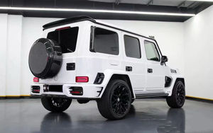 MSY Trockene Kohlefaser Front- und Heckstoßstangenabdeckungen Ersatzradabdeckungen Motorhaube für Mercedes Benz W463A W464 AMG Upgrade Zustand Neu - Product Image 5