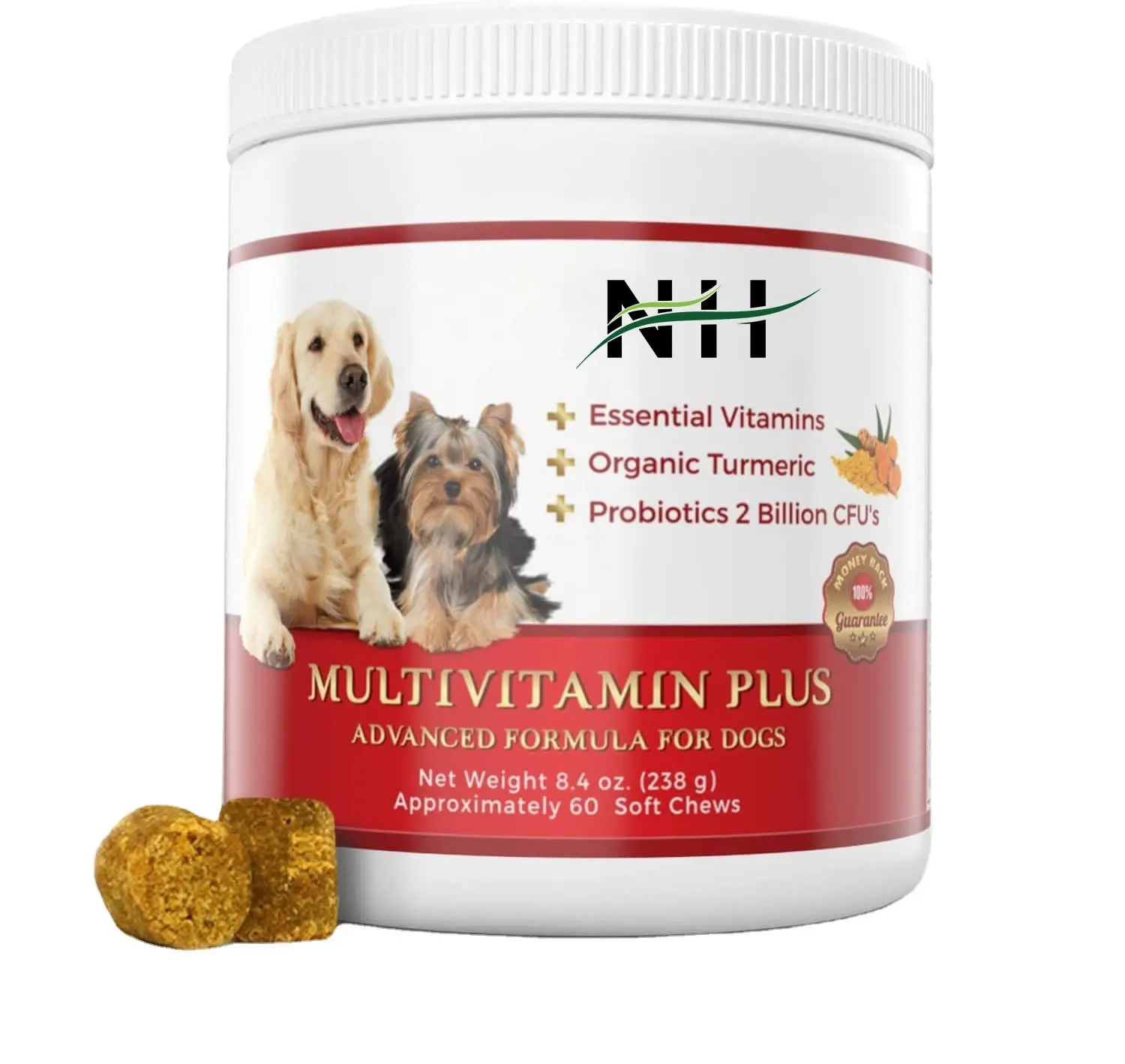 Venda quente OEM Multivitamínico Dog Probióticos Nutricional Pet Multivitamínico Suplemento Comprimidos Ajuda Gut Saúde