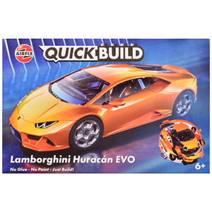 DCD Skill 1 <strong>Model</strong> Kit Orange Lamborghini Huracan <strong>EVO</strong> Snap Together Plastic <strong>Model</strong> Car Kit Painted Airfix Design - Product Image 4