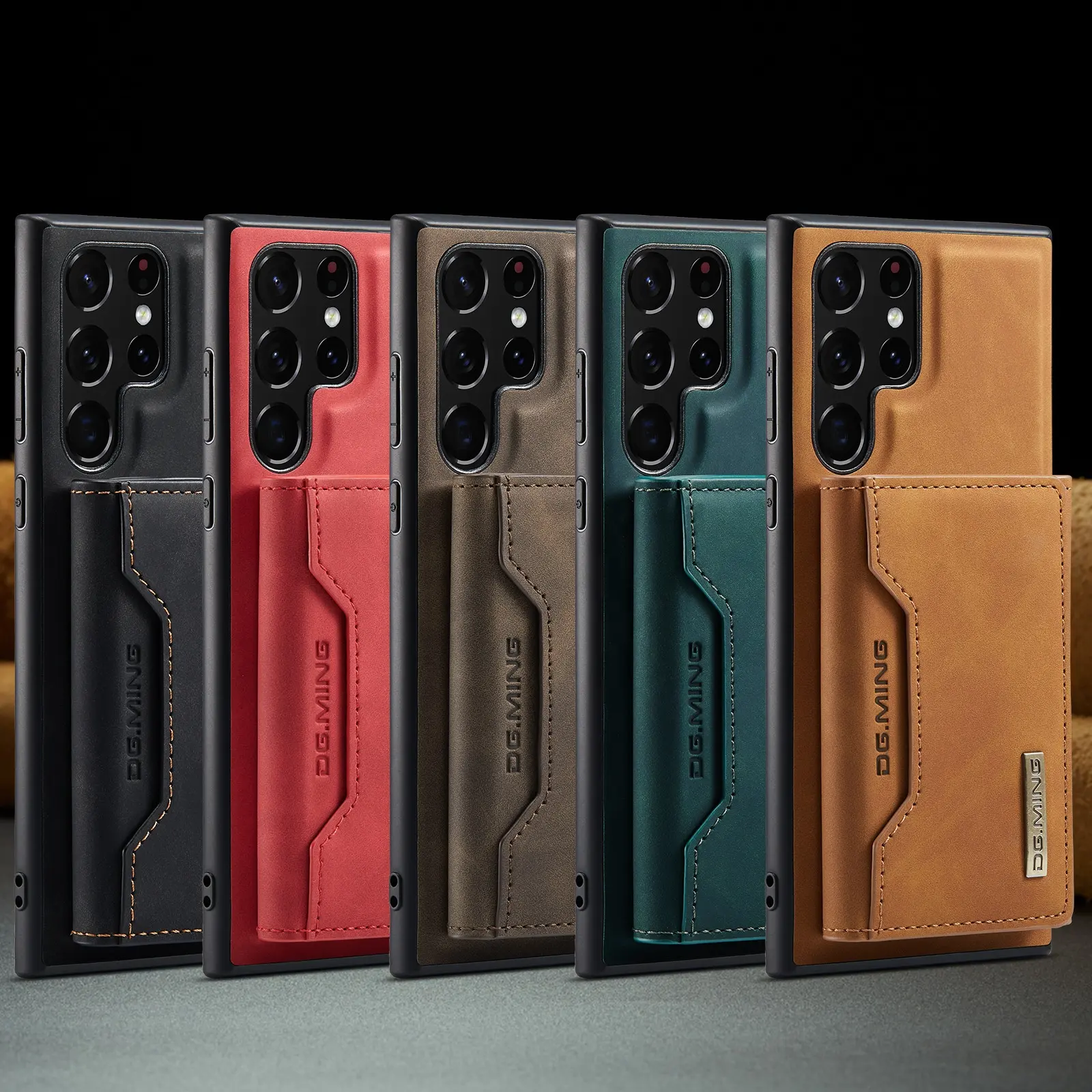 Nouveau portefeuille étui de téléphone en cuir magnétique de luxe en PU avec poche porte-carte pour Samsung S22 S23 Ultra Z Flod5 A52 A32