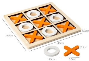 צעצוע משחק לוח שחמט <span class=keywords><strong>Tac</strong></span> toac toe לכלי אימון חשיבה לוגית