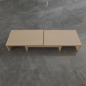 Soporte elevador de madera para monitor, soporte de pantalla ajustable para computadora portátil/TV/ PC, organizador de escritorio multifuncional - Product Image 2