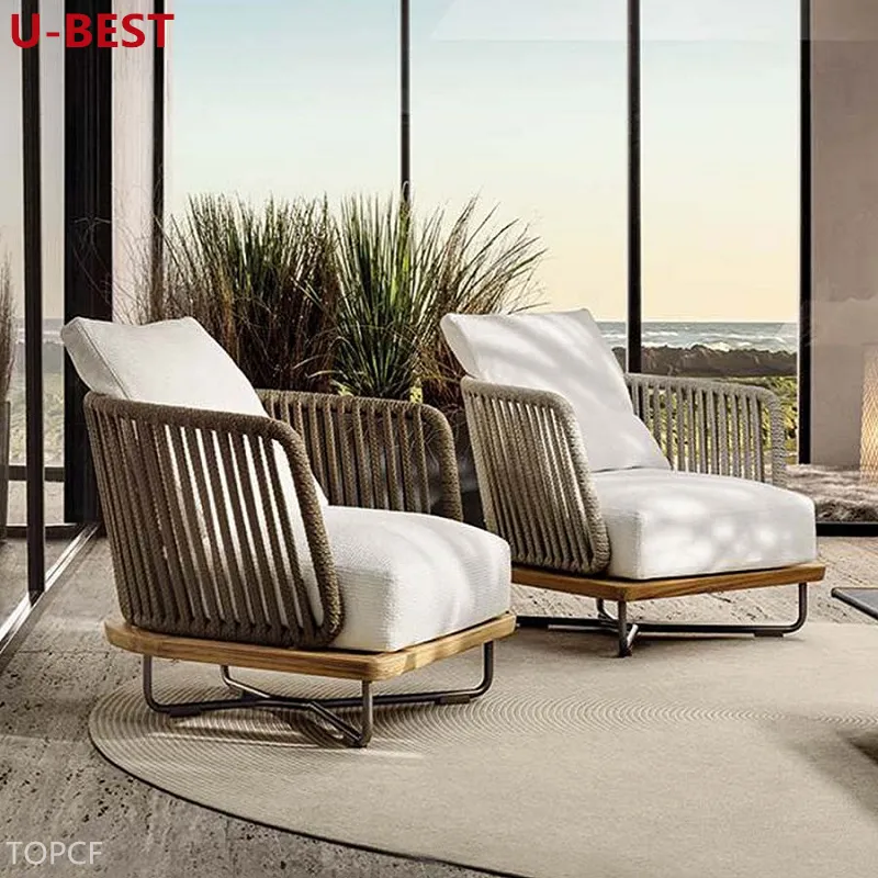 Tüm hava eğlence bahçe seti açık veranda kanepe kanepe Loveseat oturma seti bahçe dışında Rattan Divano mobilya Terraza