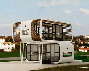 Usine bon marché modulaire maison-fabriqué en Chine préfabriqué pour la vie, maison d'hôtes, Airbnb 40 pieds cabine Apple à utiliser pour l'hôtel et le salon - Product Image 1