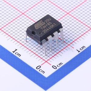 Nuovo microcontrollore AVR 8 bit ATTINY85-20PU originale per elettronica IoT DIY a bassa potenza compatibile con Arduino per sistemi Embedded - Product Image 1