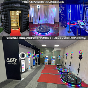 2023 tam Set 360 fotoğraf kabini halka parçaları tabanı ile sadece ücretsiz Logo özelleştirme akıllı telefonlar kameralar abd depo ile uyumlu - Product Image 5