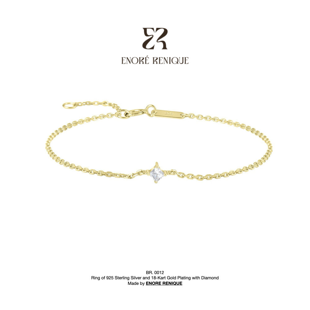 Moissanite Bracelet (Princess Cut)