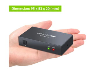 Divisores de audio óptico digital de aluminio 1X4 con cable óptico SPDIF Toslink Divisor de audio de fibra óptica 1 en 4 salidas - Product Image 5