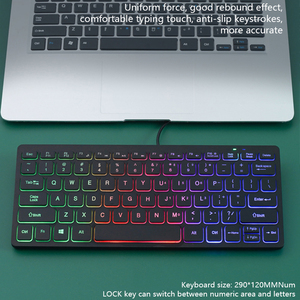 Mini Small Size Wired <strong>Keyboard</strong> LED Backlit Chocolate Luminous USB Interface New for Notebook Desktop <strong>Computer</strong> Office Game <strong>Use</strong>