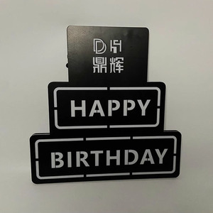 الصمام عيد ميلاد سعيد بطاقات رفع اليد أدى علامة شريط KTV بطاقات الغلاف الجوي زجاجة مقدم - Product Image 3