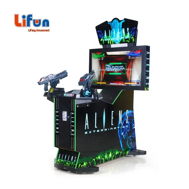 Simulatore di pistola Video di zona di divertimento di alta qualità 2 giocatori a gettoni Aliens Arcade Shooting Game Machine