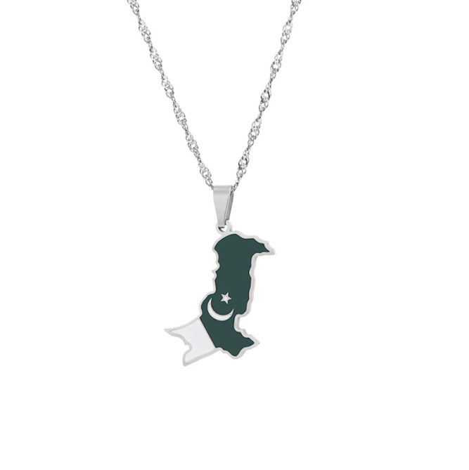 04 Pakistan Map Flag