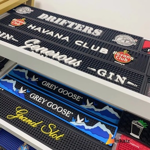 แผ่นรองบาร์ PVC กันลื่นเนื้อนิ่ม,แผ่นรองเบียร์ทำจากยางแบรนด์ตามสั่งพร้อมโลโก้ - Product Image 1