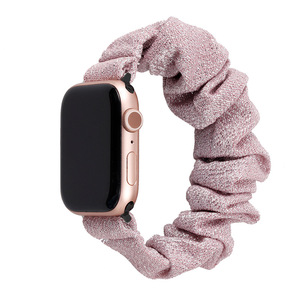 Tengyue <strong>Custom</strong> Polyester Fabrics <strong>Strap</strong> <strong>Elastic</strong> Bands Women Scrunchie Watch Band for Apple Watch - Product Image 3