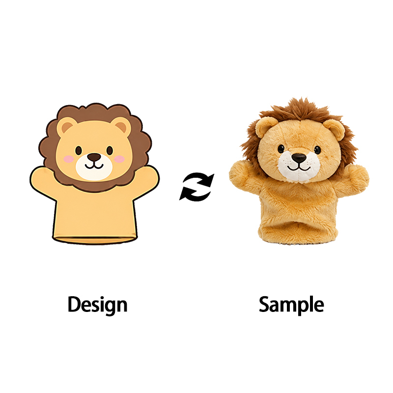 Marionetas de mano de peluche personalizadas