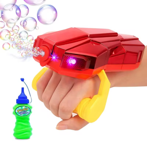 Sıcak satış otomatik baloncuk oyuncakları el kabarcık makinesi ışıkları ile otomatik LED kırmızı kabarcık sesli oyuncak - Product Image 1