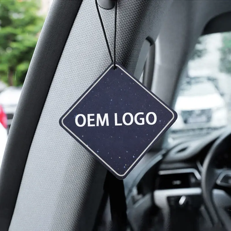 Fabriek Groothandel Papier Auto Parfum Maken Uw Eigen Logo Luchtverfrisser Voor Custom