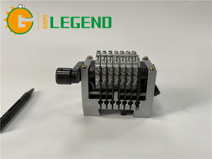 Máquina de números de 7 dígitos para GTO46 GTO52, máquina Vertical, con resorte, nueva