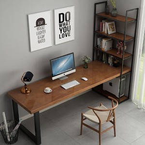 Massivholz-<span class=keywords><strong>Computer</strong></span> tisch mit Bücherregal und integrierten Büromöbeln, geeignet für den Familien gebrauch im Schlafzimmer oder Raum