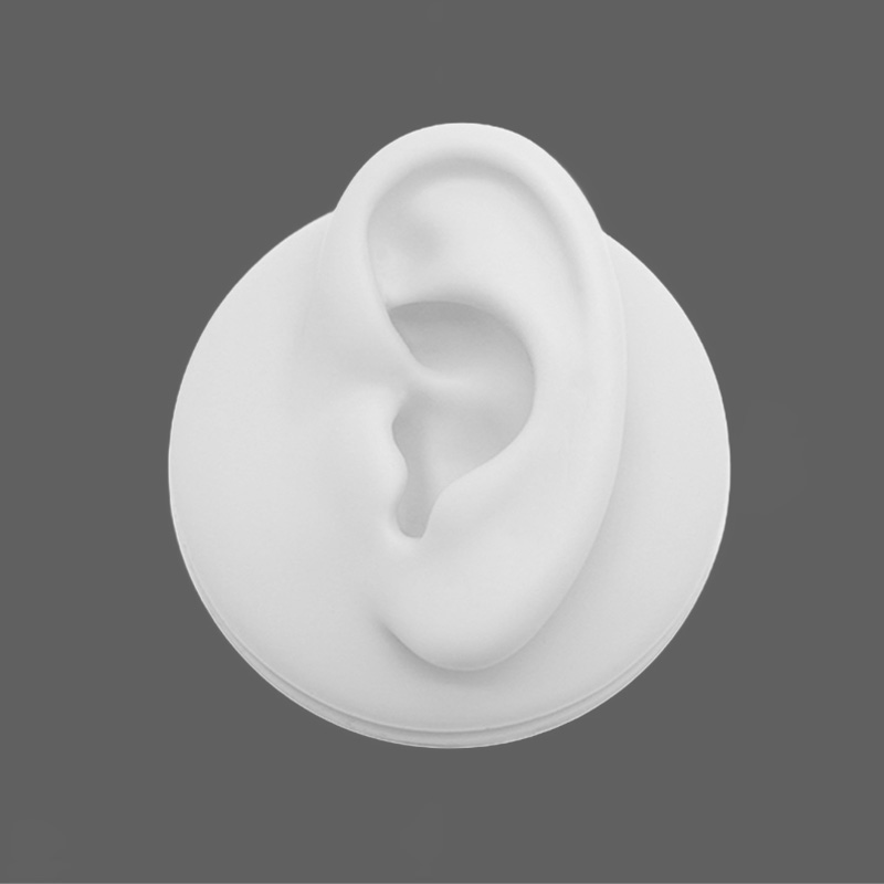 White Left Ear