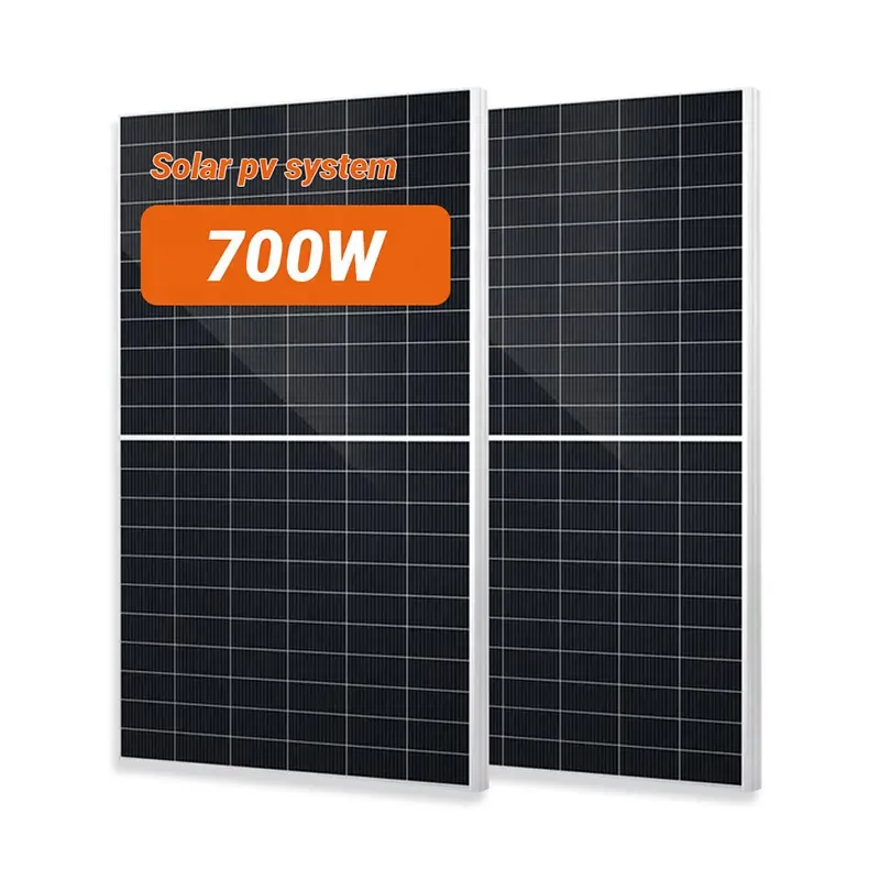 Nhà Máy bán hàng trực tiếp hjt panel năng lượng mặt trời 700 Wát năng lượng mặt trời PV mô-đun năng lượng mặt trời hệ thống năng lượng hỗ trợ tùy biến cho năng lượng mặt trời trang trại