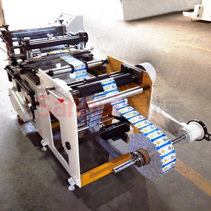 Otomatik 500 kez/dk etiket rulo kesme makinesi vinil Film kesici makinesi Film rulosu sac kesici - Product Image 2