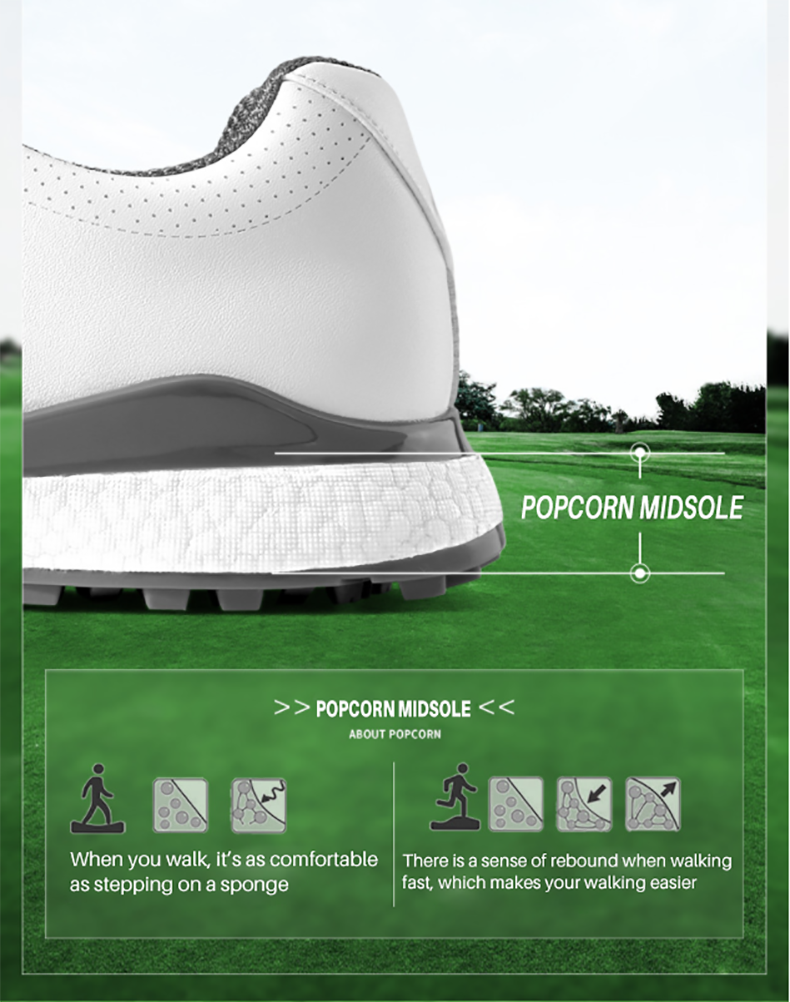 PGM XZ172 Waterproof Nonslip Spike Less Golf Shoes for men企业官网