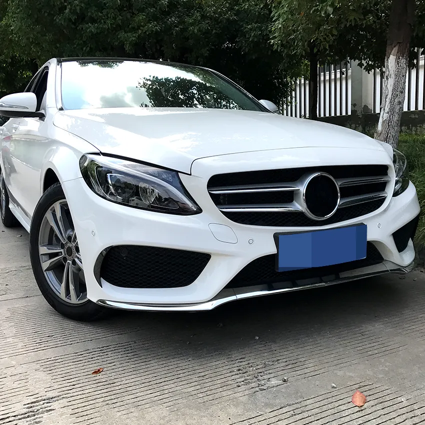 AMP-Z Venda quente Preço de Fábrica Auto Body Kits Bandeira do Amortecedor Dianteiro Do Carro Para Benz W205 C205 S205 Pré-Facelift AMG-Linha 2015-2018