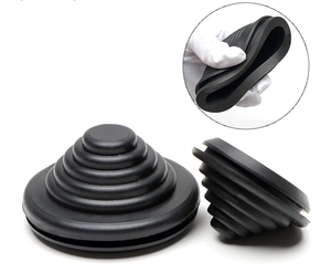 Groove Diameter Black Synthetic Rubber Tower Shaped Wires Grommets <strong>Gasket</strong> Protector Rings
