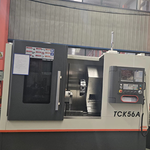 Máquina CNC de guía lineal de cama inclinada automática multifunción, máquina de torno Cnc de alta eficiencia, máquina de torno Cnc de borde TCK56A