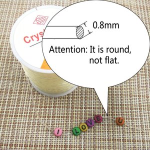 Wholesale 0.5mm 0.6mm 0.7mm 0.8mm 1mm Round <strong>Elastic</strong> Cord Thread Crystal <strong>String</strong> for Phone Strap Bracelet Jewelry Making - Product Image 2
