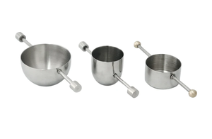 Fabrika doğrudan paslanmaz çelik kokteyl Jigger 30ML 60ML 304 benzersiz tasarım kolu ile özel Logo için ev yapımı şarap Bar araçları - Product Image 2