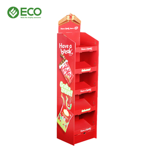 Espositore in cartone personalizzato negozio al dettaglio di cioccolato e cioccolato cibo pallet pop up espositore - Product Image 5