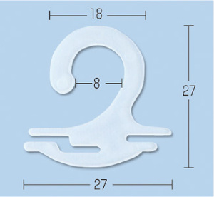 Customizable Various Types All Plastic <strong>Small</strong> Hangers with Adjustable <strong>Hook</strong> Display <strong>for</strong> Bags and Socks - Product Image 2
