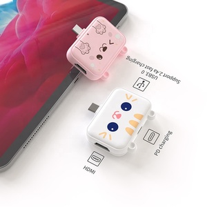 ABS 4K HD 100W PD USB 3.0 Typ C 3 in 1 USB Hub Dock Station Adapter für Laptop-und USB C-Geräte