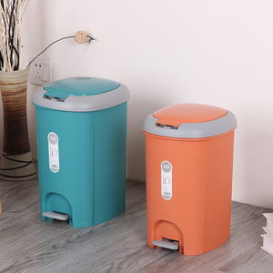 2024 yeni çöp tenekesi 7L/9L pedalı çöp tenekesi el preslenmiş iç kova ile plastik çöp tenekesi çöp tenekesi - Product Image 4
