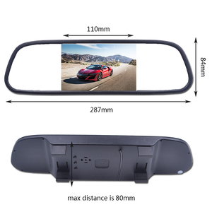Car TFT <strong>LCD</strong> Monitor 5 Inch HD Rearview Mirror <strong>Display</strong> DC12V 24V Reversing Car Screen for Auto Parking Backup Image <strong>Display</strong> - Product Image 6