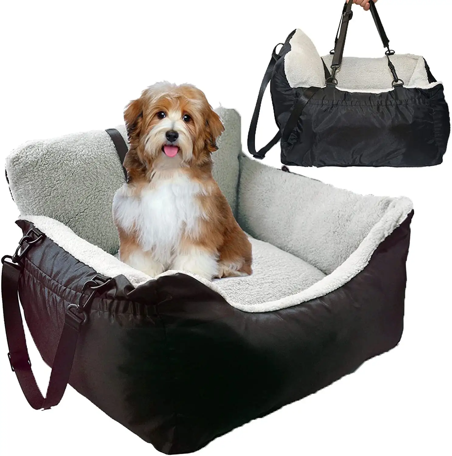 JW PET yüksek kaliteli köpek yükseltici koltuk, pet araba koltuğu, köpek koltuğu araba arka koltukta güvenlik koruma pedi dayanıklı yıkanabilir