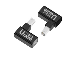 90 grados USB 2,0 B macho a USB 2,0 B hembra OTG MIDI transferencia de datos adaptador de carga de energía 480Mbps CABLETOLINK