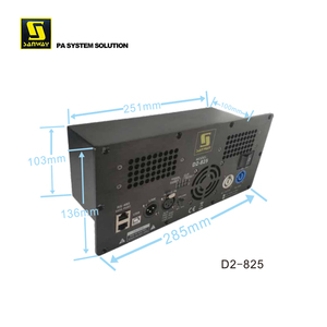 D2-825 800W + 250W双通道D类数字信号处理器扩音系统专业音频视频和照明，带APF平板放大器模块 - Product Image 5