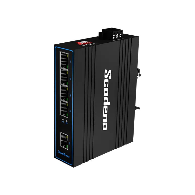 5-Port 10/100Mbps mạng nhanh Ethernet Nhiệt độ hoạt động IP40 không quạt công nghiệp chuyển đổi XPTN-9000-35-5TX