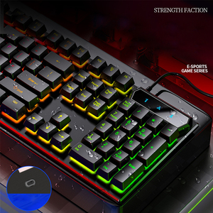 V4-Teclado mecánico táctil para videojuegos, Teclado retroiluminado con cable, Accesorios para ordenador usb, para PC, notebook, ordenador - Product Image 2