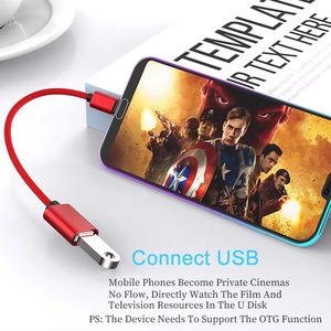 USB 20ซม. เป็น USB 2.0 3.0อะแดปเตอร์สายเคเบิ้ล OTG ชนิด C ตัวผู้ไปยัง USB ตัวเมียสายอะแดปเตอร์ Type C OTG