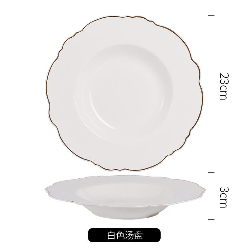 ขาว-จานซุป9นิ้ว