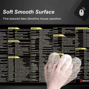 Newest Python <strong>Excel</strong> Desk Mat Keyboard Shortcut Mouse Pad XL,XXL Extended Rubber Non-Slip Rubber Custom Desktop Mouse Pad - Product Image 5