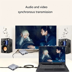 批发HDMI USB KVM扩展器超过5e类6类HDMI 60M KVM扩展器USB2.0视频扩展器 - Product Image 6