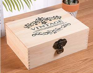 Hộp Nhựa Reipe Bằng Gỗ Cá Tính Hộp Đựng Bằng Gỗ Hộp Quà Tặng Ảnh Cưới Có Khóa - Product Image 5