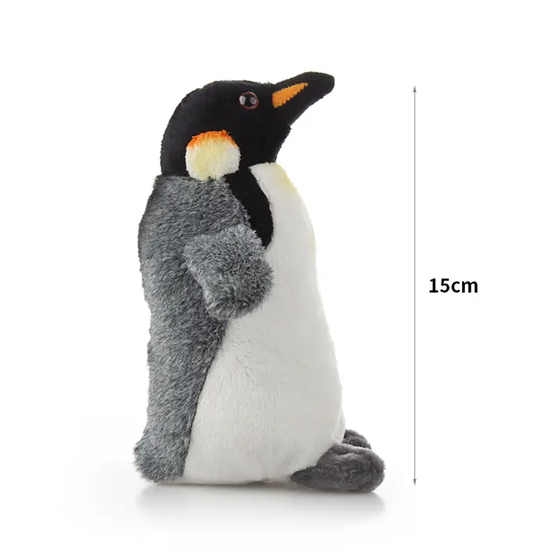 Boneka simulasi penguin Emperor penguin 6 inci beruang kutub walrus tiang Selatan kustom boneka lembut boneka hewan