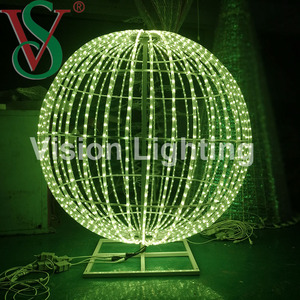Uso esterno programmabile LED 3D natale DMX programma di decorazione palla pixel RGB motivo luce - Product Image 6