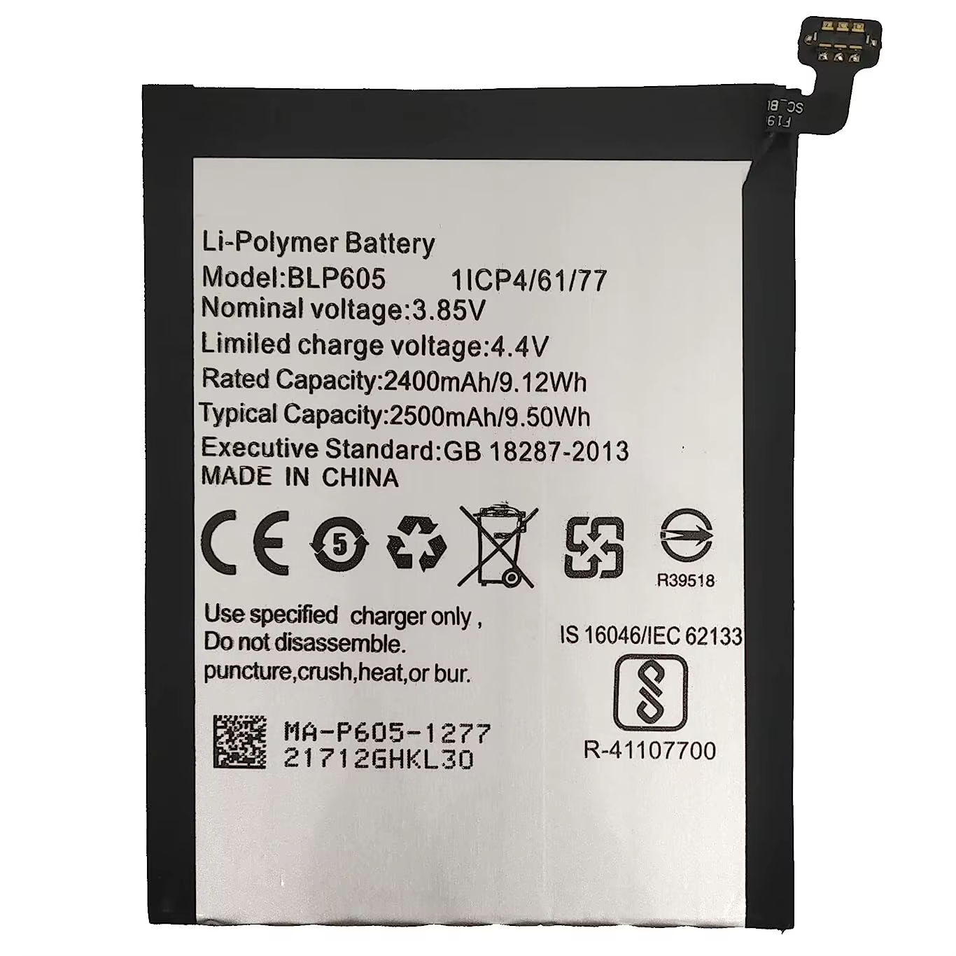 Para OPPO A33 Batería 2500mAh